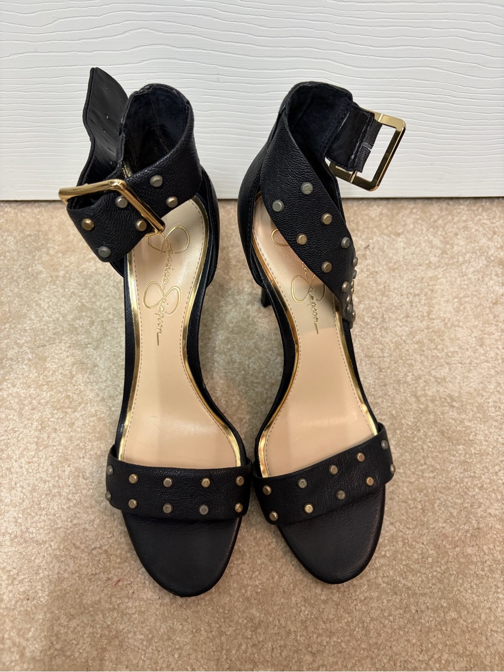 Jessica Simpson black stiletto heels